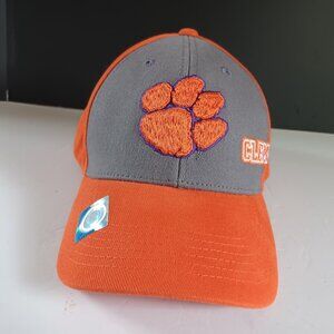 Clemson Tigers Adjustable Orange/Gray Paw Print‎ Logo Captivating Headwear NEW